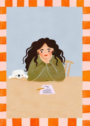 Girl at Desk door Martha Ratcliff