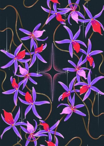 Flowers front cover door Laurie-Anne Poquet