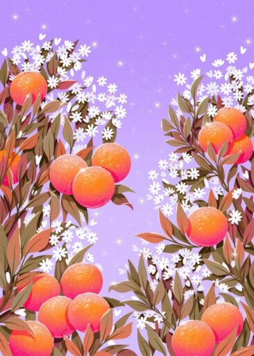 Orange front cover door Laurie-Anne Poquet