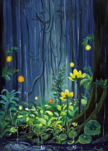 Deep forest bloom door Zoe Art Garden